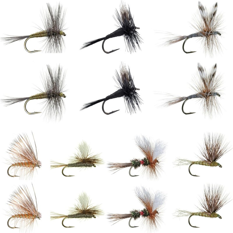 RoxStar Lures RoxStar Fishing Fly Shop, Premium Stimulator Dry Fly Assortment, Hand-Tied Dry Flies for Trout and Bass - Image 1